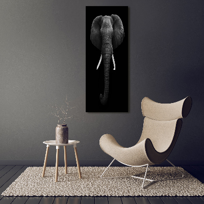 Verticaal schilderij op canvas Afrikaanse olifant