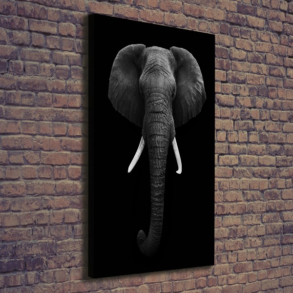 Verticaal schilderij op canvas Afrikaanse olifant