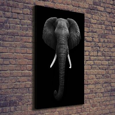 Verticaal schilderij op canvas Afrikaanse olifant