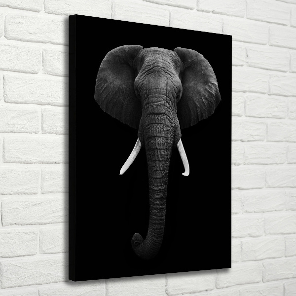 Verticaal schilderij op canvas Afrikaanse olifant
