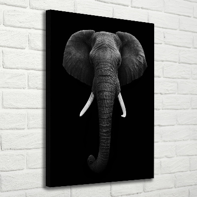 Verticaal schilderij op canvas Afrikaanse olifant