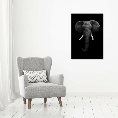 Verticaal schilderij op canvas Afrikaanse olifant