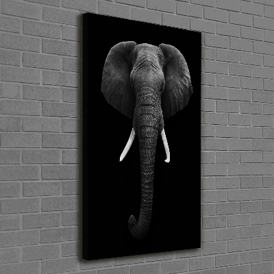 Verticaal schilderij op canvas Afrikaanse olifant