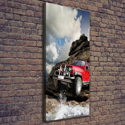 Verticale foto op canvas Terreinvoertuig