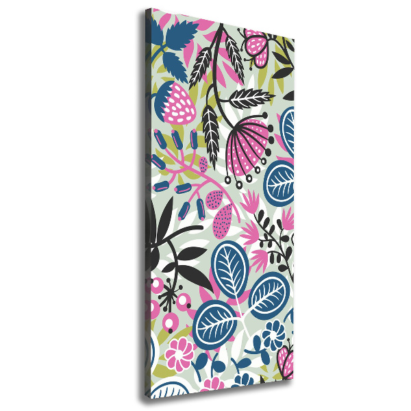 Verticale canvasfoto Bloemen