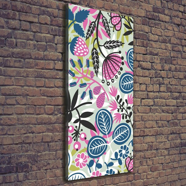 Verticale canvasfoto Bloemen