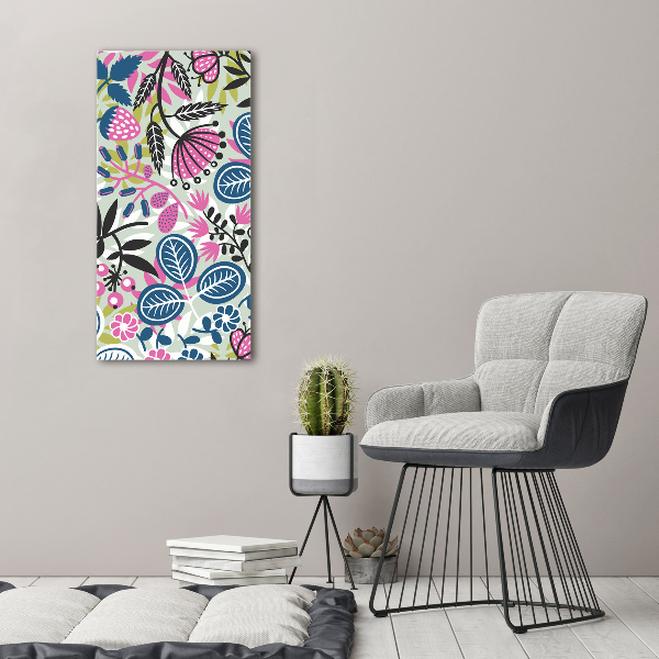 Verticale canvasfoto Bloemen