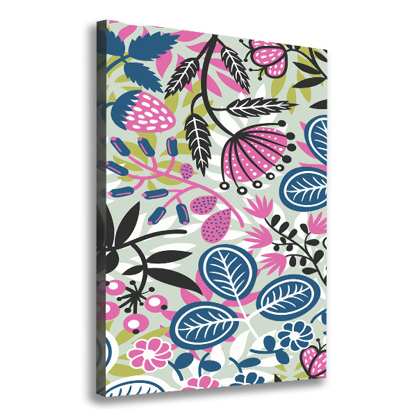 Verticale canvasfoto Bloemen