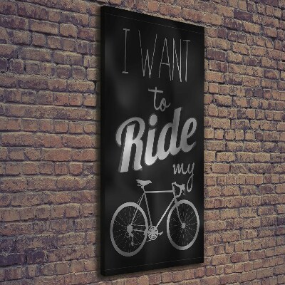 Verticale foto op canvas Wil je rijden?