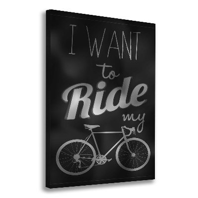 Verticale foto op canvas Wil je rijden?