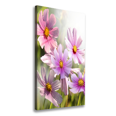 Verticale canvasfoto Wilde bloemen