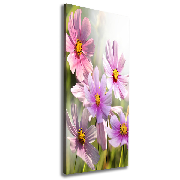 Verticale canvasfoto Wilde bloemen