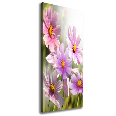 Verticale canvasfoto Wilde bloemen
