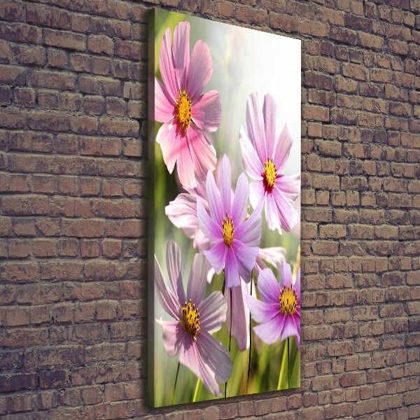 Verticale canvasfoto Wilde bloemen