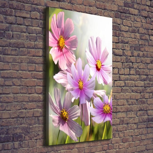 Verticale canvasfoto Wilde bloemen