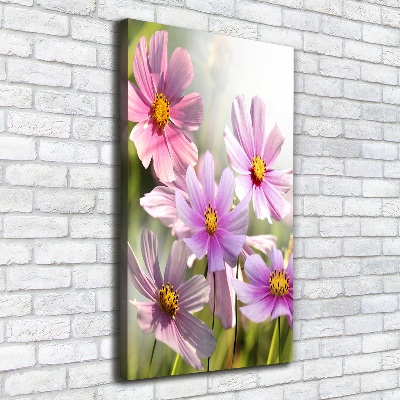 Verticale canvasfoto Wilde bloemen