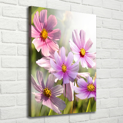 Verticale canvasfoto Wilde bloemen