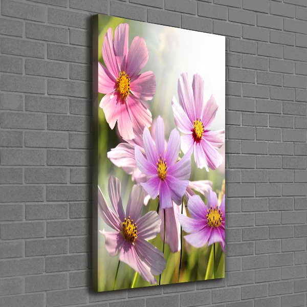 Verticale canvasfoto Wilde bloemen