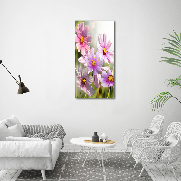 Verticale canvasfoto Wilde bloemen