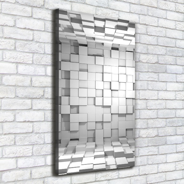 Verticaal canvasschilderij Kubussen