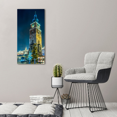 Verticaal schilderij op canvas Krakau, Polen