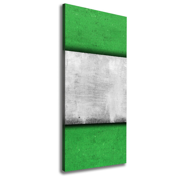 Verticale foto op canvas Groene muur