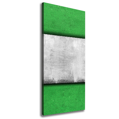 Verticale foto op canvas Groene muur