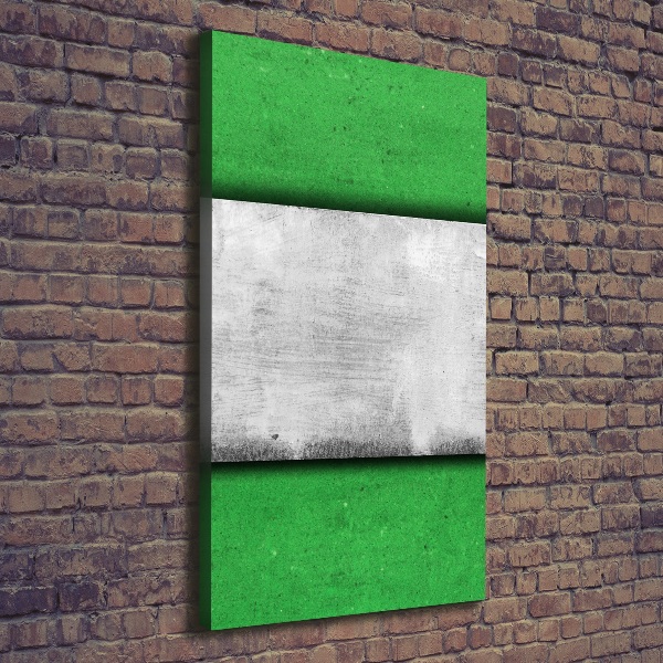 Verticale foto op canvas Groene muur