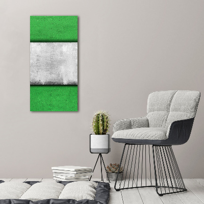 Verticale foto op canvas Groene muur