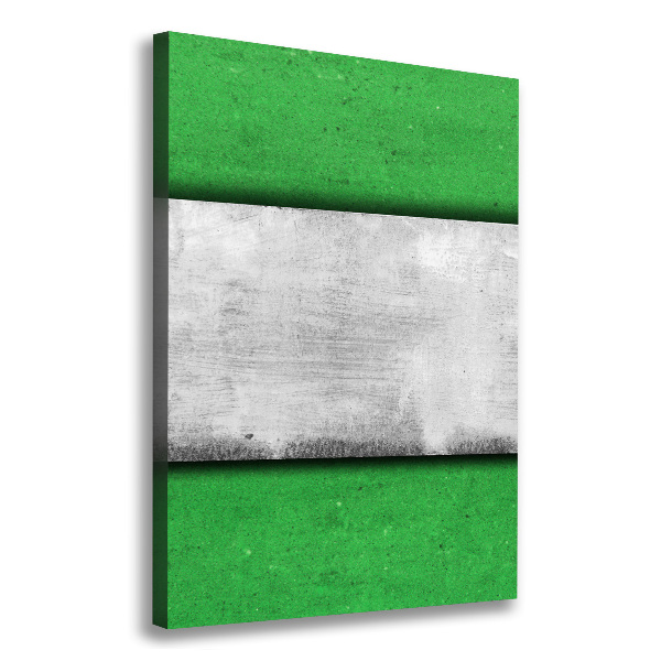 Verticale foto op canvas Groene muur