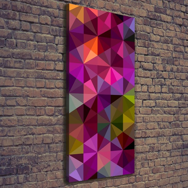 Verticaal canvasschilderij Abstracte golven