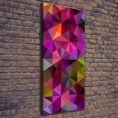 Verticaal canvasschilderij Abstracte golven