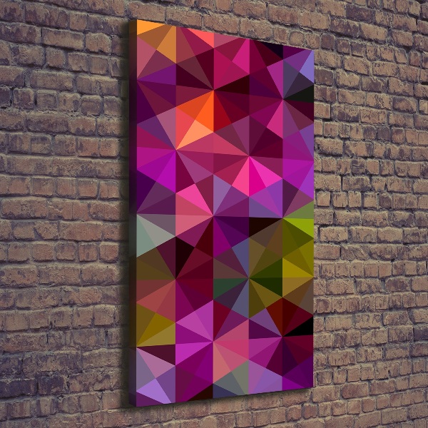 Verticaal canvasschilderij Abstracte golven