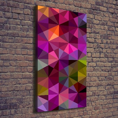 Verticaal canvasschilderij Abstracte golven