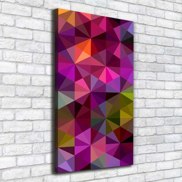 Verticaal canvasschilderij Abstracte golven