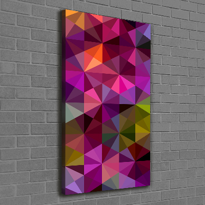 Verticaal canvasschilderij Abstracte golven