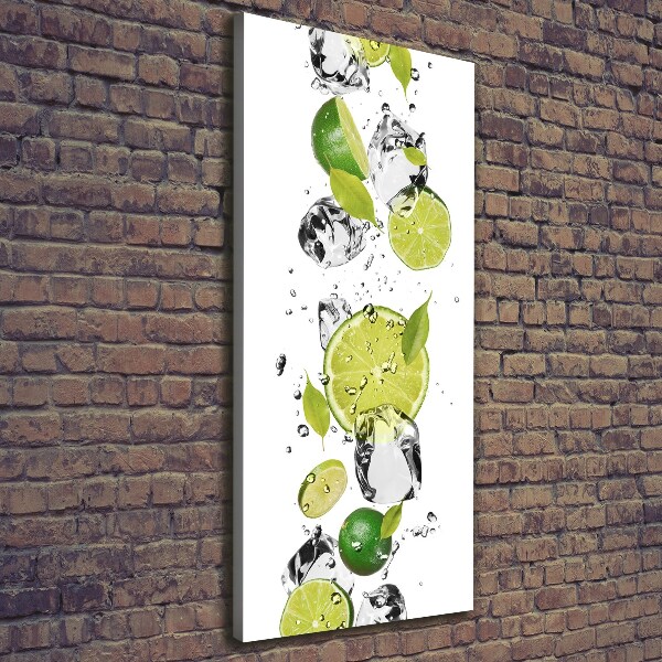 Verticale foto op canvas Kalk en water