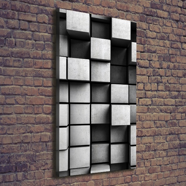 Verticaal schilderij op canvas Abstractie