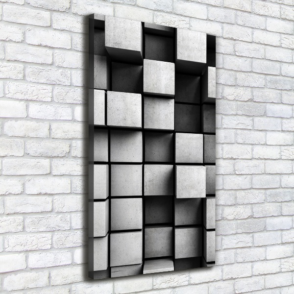 Verticaal schilderij op canvas Abstractie