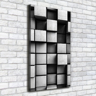 Verticaal schilderij op canvas Abstractie