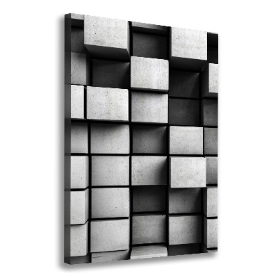 Verticaal schilderij op canvas Abstractie