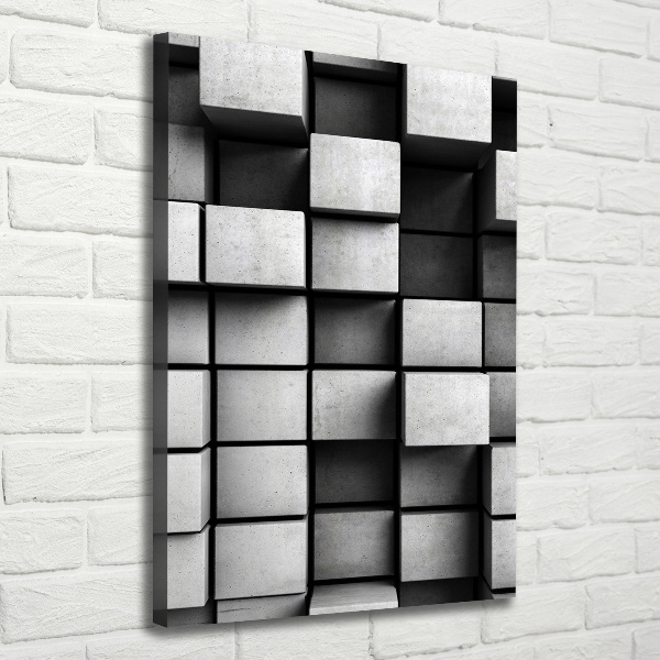 Verticaal schilderij op canvas Abstractie