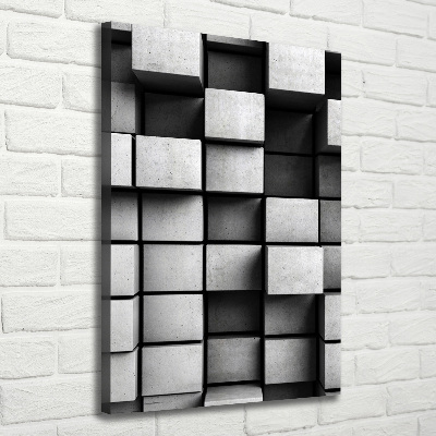 Verticaal schilderij op canvas Abstractie