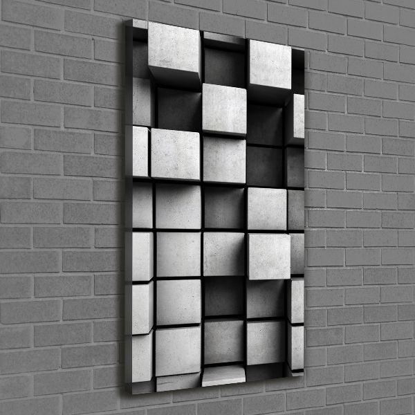 Verticaal schilderij op canvas Abstractie