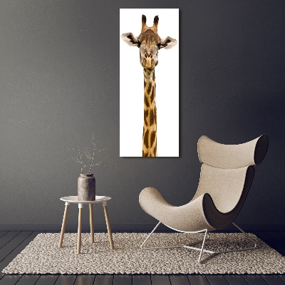 Verticale foto op canvas Giraffe