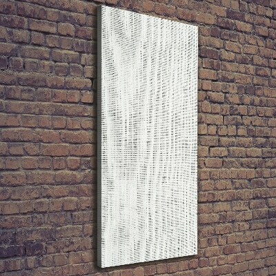 Verticale canvasfoto Wit linnen canvas
