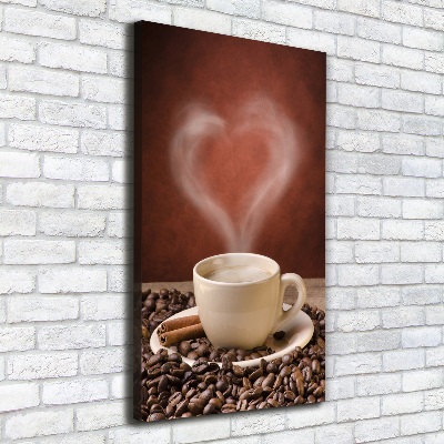 Verticale canvasfoto Aromatische koffie