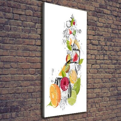 Verticale foto op canvas Fruit en ijs