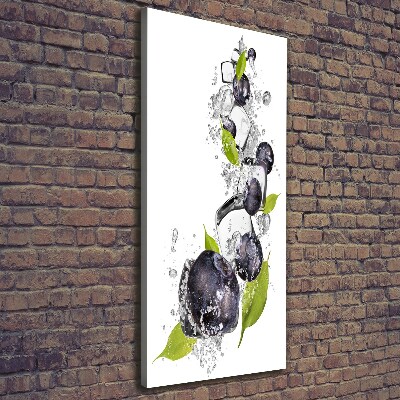 Verticale canvasfoto Bessen en ijs