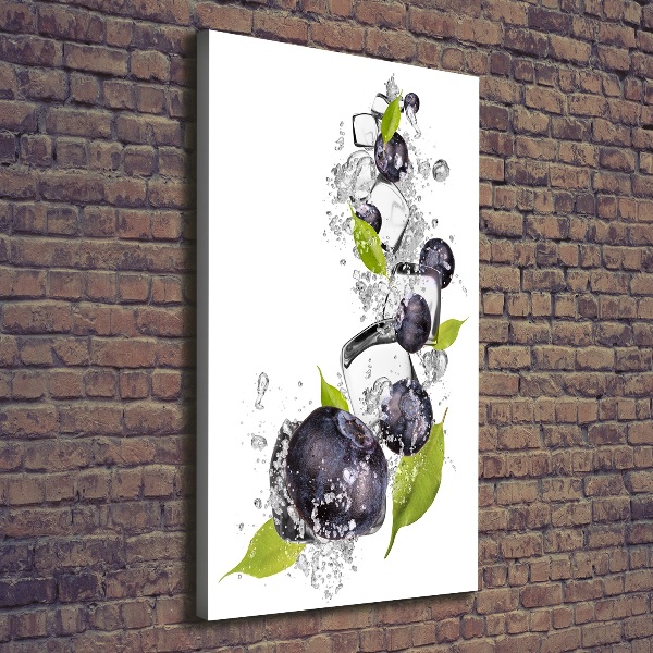 Verticale canvasfoto Bessen en ijs